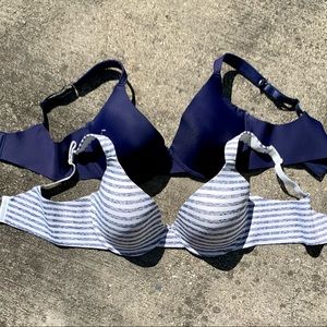 Bundle of 2 IZOD Comfort Stretch Full Coverage Bras 40D NWOT